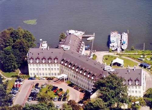 Seehotel Zeuthen from air