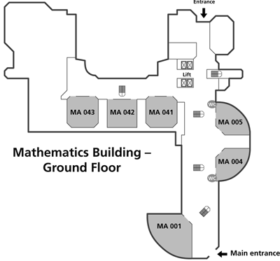 Mathematics building - ground floor