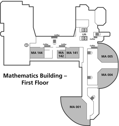 Mathematics building - first floor